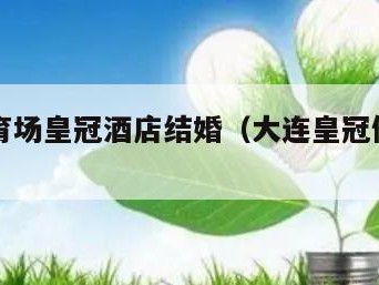 大连体育场皇冠酒店结婚（大连皇冠假日酒店宴会厅）